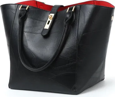 Obrázek produktu pro Velká dámská kožená kabelka shopper - taška přes rameno do práce i pro volný čas