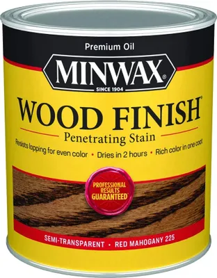 Produktbild von Ölbeize für Holz MINWAX Wood Finish 236 ml RED MAHOGANY – innen, schnelltrocknend 236ml RED MAHOGANY