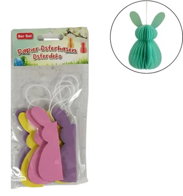 Productafbeelding van Paashaas Hanger 8 Cm 8 Stuks