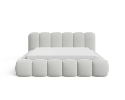 Produktbild von Chilly Möbel Design Polsterbett Stone Hellgrau Bouclé Stoff 180x200 cm mit Stauraum Quelle 83