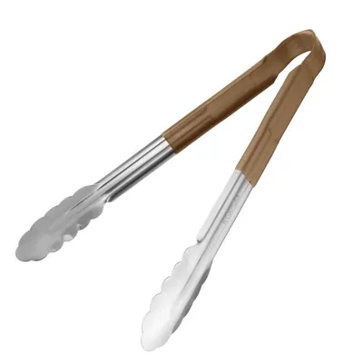Produktbild von Hygiplas Servierzange mit Farbkodierung braun