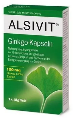 Obrázok produktu pre Ginkgo 100 mg Alsivit Kapsule 30 kapsúl
