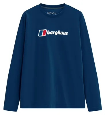 Productafbeelding van BERGHAUS M Berghaus T-shirt met groot logo, lange mouwen, blauw, maat L