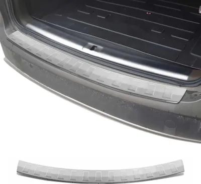Image de Protection seuil de pare-chocs arriére pour Audi A4 B8 Break 2007-15 inox Brossé
