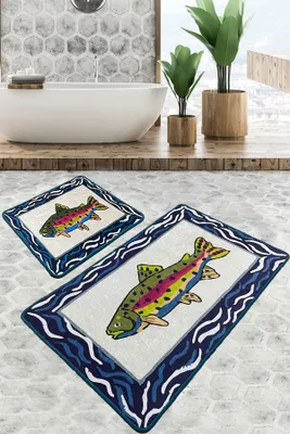 Immagine prodotto di Mijolnir, Pescado- CHL5181, Colorato, Tappetini da bagno, 700 gr/m², 100% velluto