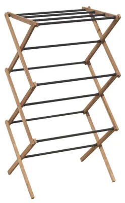 Productafbeelding van CIKCAK Opvouwbare handdoekrek, 73x97x39 cm, esdoornhout