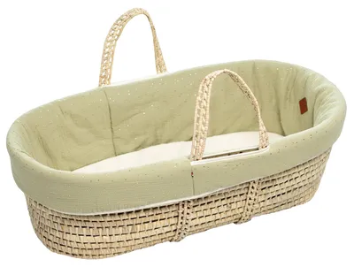 Image de Panier Moïse Golden Dots - TU - Vert à pois ou | par SEVIRA KIDS