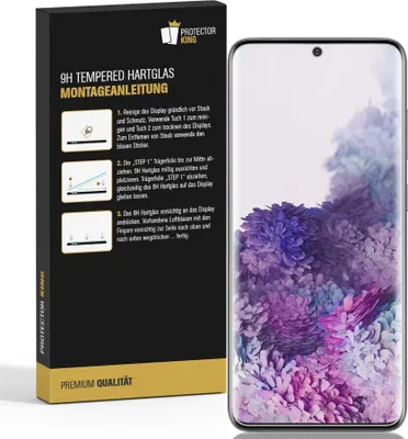 Produktbild von 3x 9H Hartglas für Samsung Galaxy S20 FULL CURVED Schutzfolie Schutzglas Klar Displayschutz Panzerfolie Displayglas Tempered Glasfolie Panzerglas Sicherheitsglas Echtglas