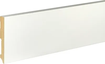 Produktbild von Sockelleiste MDF weiß grundiert 2400 x 120 x 18 mm