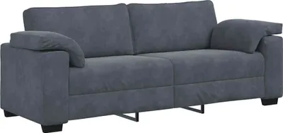 Immagine prodotto di Divano a 3 Posti Grigio Scuro 220x77x82 cm in Velluto