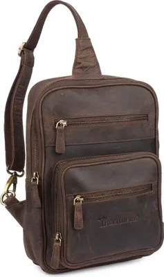Produktbild von Beltimore Lederrucksack, Umhängetasche, modisch, 2-Fächer