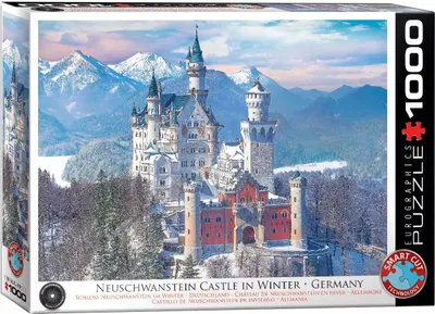 Obrázok produktu pre Puzzle 1000 Zámok Neuschwanstein v zime Nemecko 6000-5419