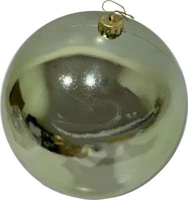 Produktbild von TrendLine Weihnachtskugel aus Kunststoff bruchfest Ø 20 cm grün 1 Stück