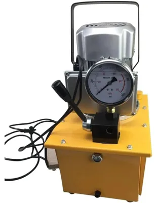 Immagine prodotto di Gruppo idraulico elettrico - Pompa idraulica - 220 V - 750 W - Serbatoio da 7 litri - 70 MPa - Valvola manuale con pedale - Spina di tipo europeo
