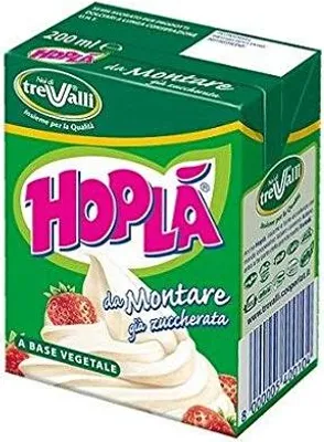 Produktbild von 12x Hoplà Panna da montare glutenfrei Schlagsahne Sahne zum Nachtisch 200ml