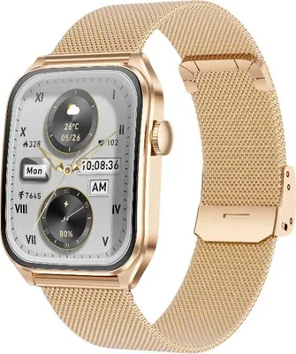 Produktbild von INF Multifunktionale Smartwatch mit AMOLED, Bluetooth Anrufe & Gesundheit Rosa