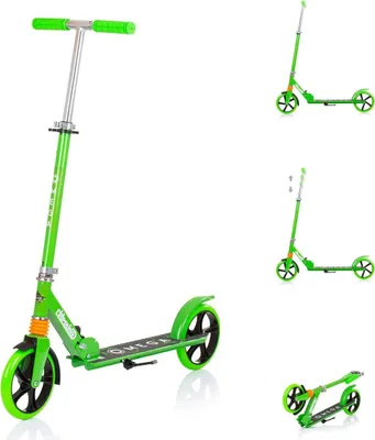 Obrázek produktu pro Chipolino dětská koloběžka OmegaPolyuretankola ABEC-7 ložiska nastavitelná skládací brzda zelená