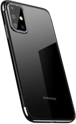 Immagine prodotto di Custodia Trasparente In Gel Con Cornice Metallica Samsung Galaxy A72 4G Nero