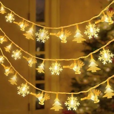 Immagine prodotto di Luci natalizie, 6 m, 40 LED, ghirlanda decorativa per interni ed esterni