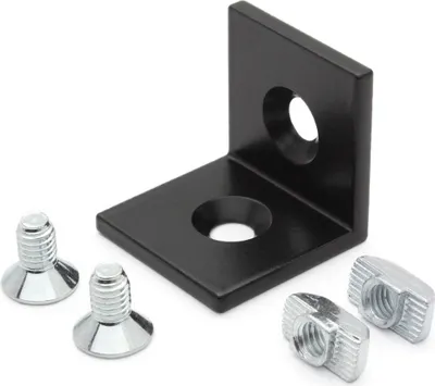 Produktbild von Stahlwinkel 30 B-Typ Nut 8 mit Befestigungssatz