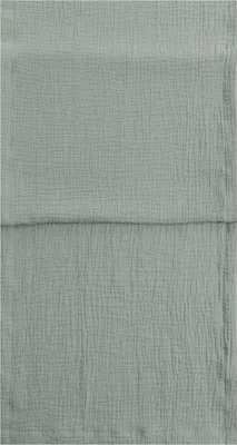 Produktbild von Tischläufer - 40 x 145 cm - Salbeigrün - Baumwolle - Musselinoptik