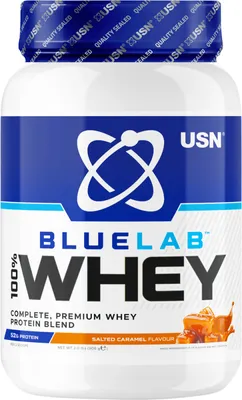 Produktbild von USN Blue Lab Whey (908g) Salted Caramel - Eiweiße - Molkenprotein-Mischung
