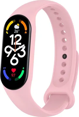 Produktbild von Sport Ersatz Armband für Xiaomi Mi Band 5 7 6 NFC Amazfit Band 5 Loop Silikon, Farbe:Mädchen Rosa