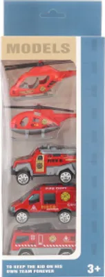 Immagine prodotto di Set di camion dei pompieri in metallo
