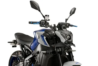 Image de PUIG 21133J Spoiler avant « Naked » adapté à la YAMAHA MT-09 SP Noir mat