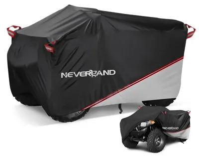 Imagen del producto de Omgoods - Lona protectora para quad, impermeable, 256 x 110 x 120 cm - Cubierta con cierres rápidos