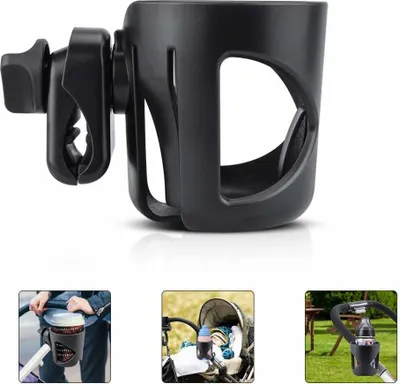 Obrázok produktu pre Držiak na nápoje / držiak na pohár pre kočík, bicykel Univerzálny držiak na pohár Držiak na detskú fľašu na kŕmenie fliaš Držiak na kávu