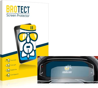 Produktbild von BROTECT Schutzglas für Volkswagen Tiguan 2021 Digital Cockpit Pro Schutzfolie Panzer Folie Glas Display Schutz klar