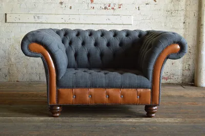 Produktbild von Chesterfield Sessel Fernseh Design Polster Sofa Couch Chesterfield Textil 371