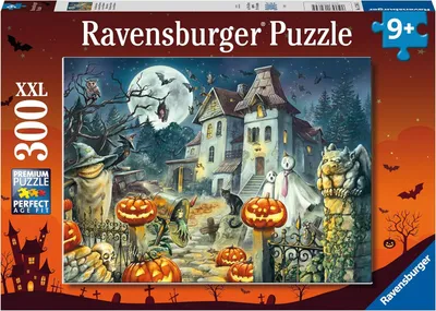 Immagine prodotto di Ravensburger Kinderpuzzle Das Halloweenhaus, Puzzle mit XXL-Teilen, 300 XXL Teile, 13264