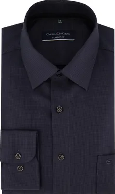 Produktbild von Casa Moda Hemd dunkelblau Struktur Comfort Fit