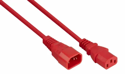Immagine prodotto di Kabelmeister SK1430-R050 kabelmeister Kaltgeräteverlängerung C14 an C14 rot 5m