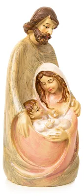 Produktbild von Moderne Krippenfigur Heilige Familie Maria Josef Jesus Dekofigur 17 cm