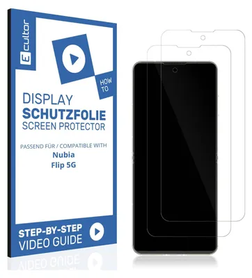 Produktbild von 2x Ecultor FlexAR Nubia Flip 5G