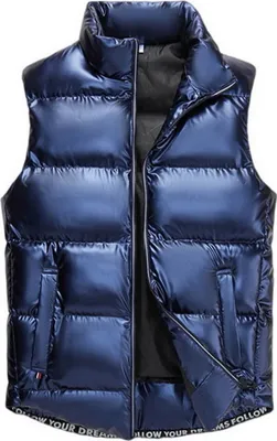 Schwarz Mode Herren Warme Weste, Herbst/Winter, Größe L