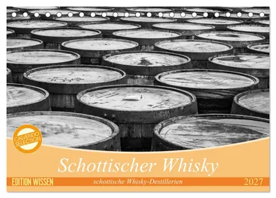 Produktbild von Schottischer Whisky (Tischkalender 2027 DIN A5 quer), CALVENDO Monatskalender