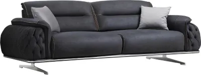 Produktbild von Perfekt weich 3 Sitzer Sofa für Wohnzimmer Textil Polstermöbel neu Luxus