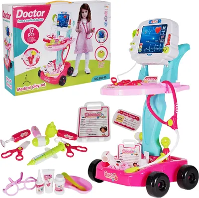 Obrázok produktu pre Hračka MalPlay Doctor | Detský lekársky kufrík na hranie rolí | Lekársky set | Darček pre dievčatá a chlapcov | Vek 3+