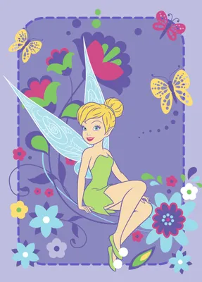 Produktbild von Teppich Disney Fairies - Tink Flowers