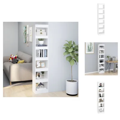 Produktbild von vidaXL Bücherregal/Raumteiler Weiß 40x30x198 cm - Bücherregale & Bücherschränke