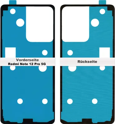 Produktbild von Redmi Note 12 Pro 5G Akkudeckel Klebefolie Rahmen Kleber Dichtung Backcover Adhesive Glue