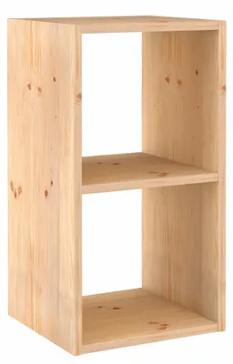 Productafbeelding van Omgoods - Houten Open Plank met 2 Cubes 36.8 x 33 x 70.8 cm