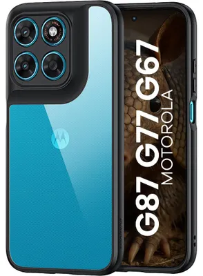 Produktbild von Motorola Moto G67 / G77 / G87 Hülle - Dux Ducis Aimo Series - Transparent TPU Back Cover - Schwarz