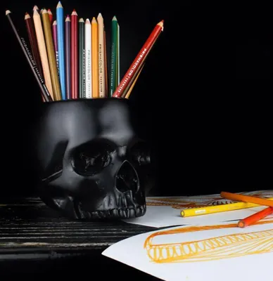 Produktbild von Totenkopf Behälter ohne Unterkiefer