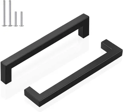 Obrázok produktu pre Probrico úchyty na skrinky čierne 128 mm 10 kusov