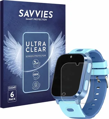Produktbild von 6x Für Noctiluxia 4G Kids Smartwatch Schutzfolie Savvies Displayschutz Display Schutz Folie Klar Transparent